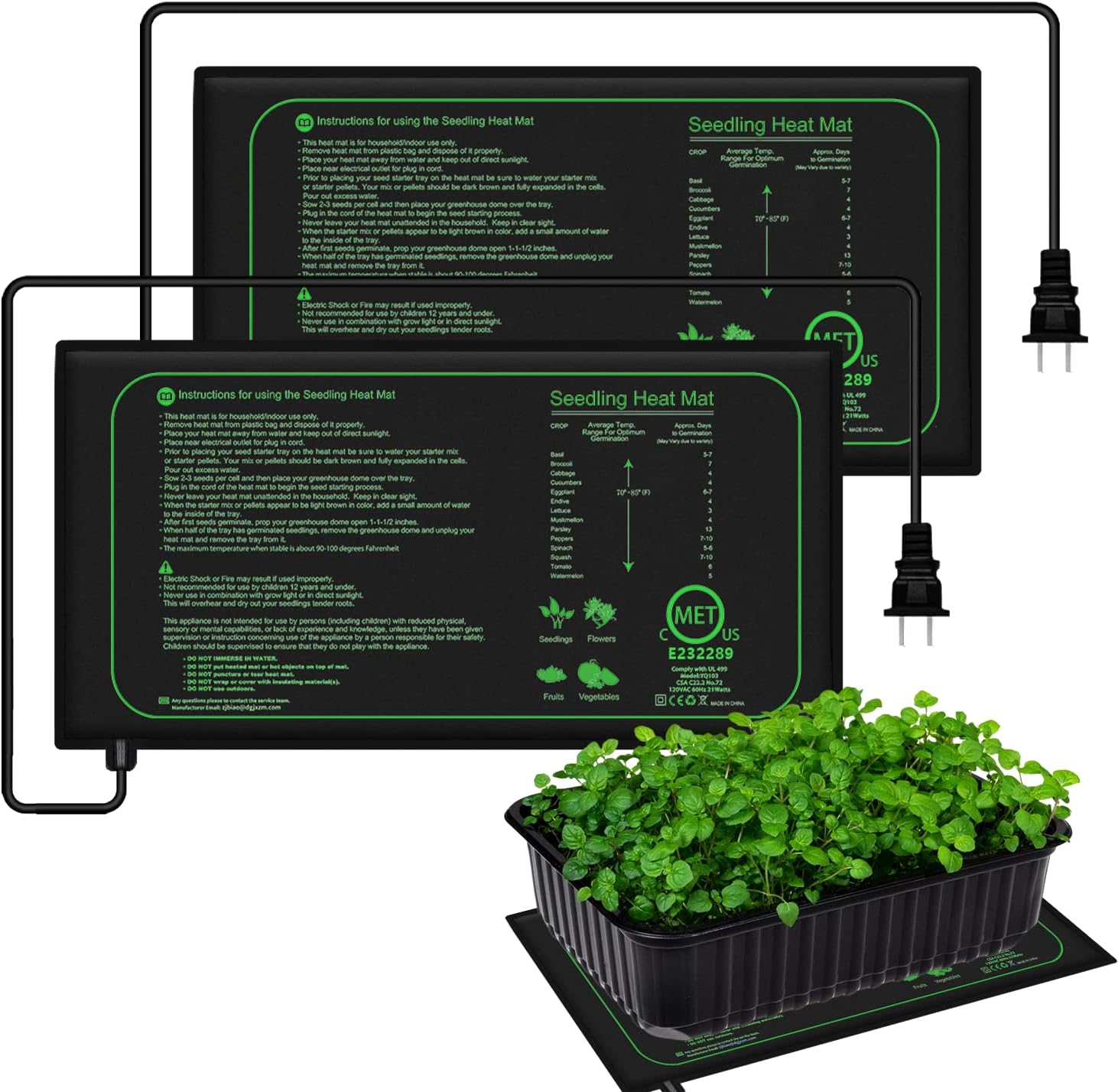 Seedling Heat Mat - 10/25/50CM Seedling Heat Mat Indoor Plants