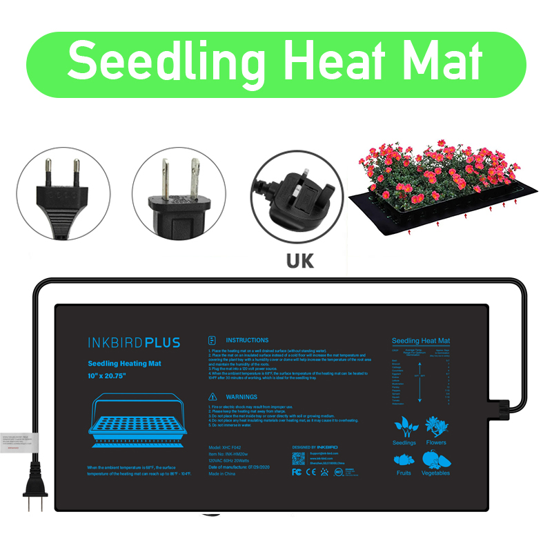 Seedling Heat Mat - 20.75x10CM EU/US/UK/AU Plug Seedling Heat Mat
