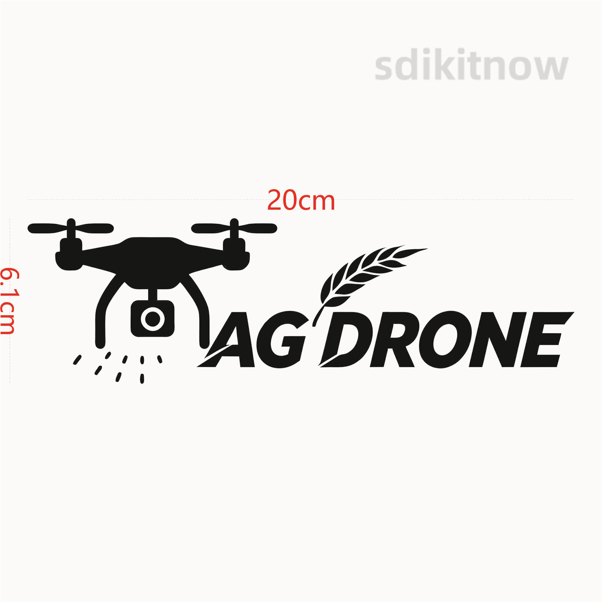 AG DRONE Farm Spraying Vinyl C - огляд і ціна Agriculture Farming Words
