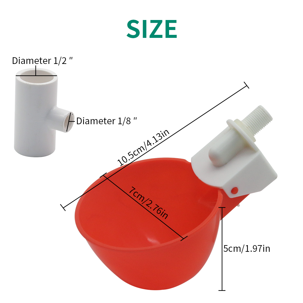 5/10/20Pcs Plastic Poultry Dri - огляд і ціна Chicken Nipple Drinker