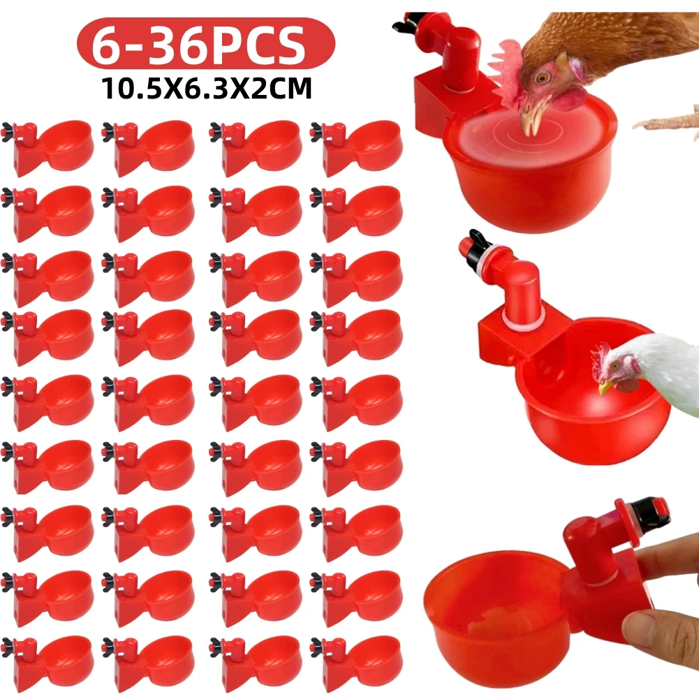 6-36Pcs Chicken Duck Drinking  - огляд і ціна Chicken Nipple Drinker