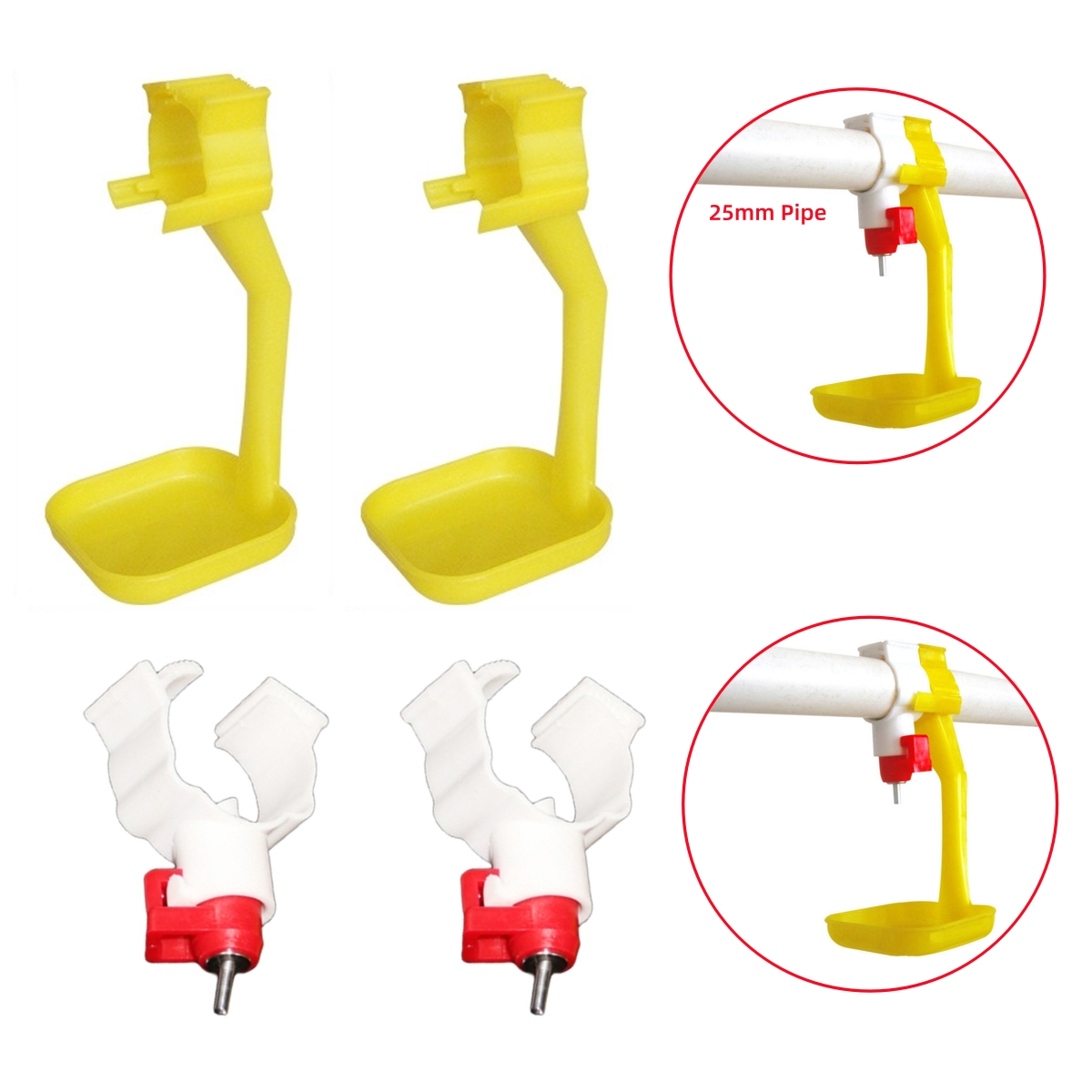 40Pcs Chicken Duck Hanging Cup - огляд і ціна Chicken Nipple Drinker