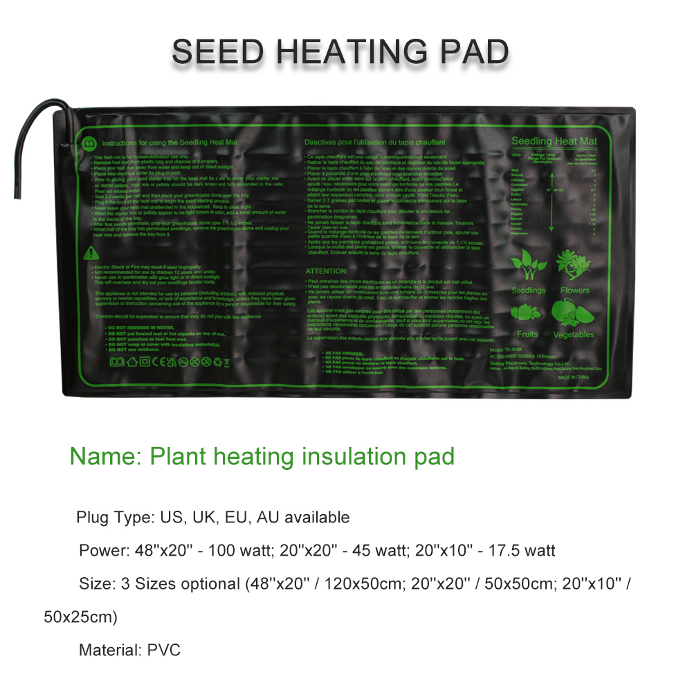 Seedling Heating Pad 3 Sizes W - огляд і ціна Seedling Heat Mat