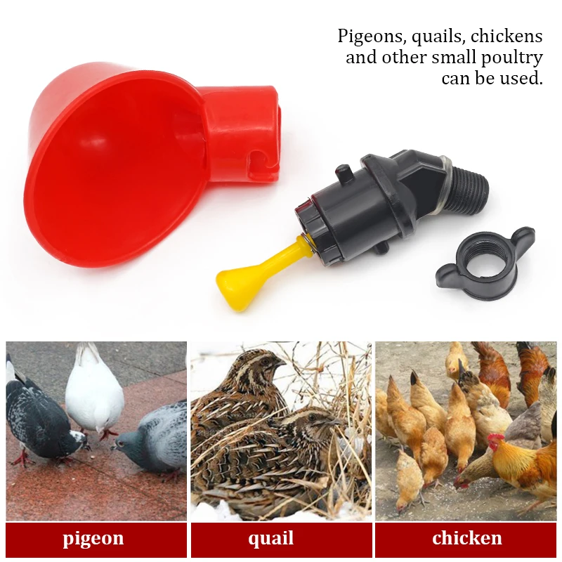6-36Pcs Chicken Quail Hanging  - огляд і ціна Chicken Nipple Drinker