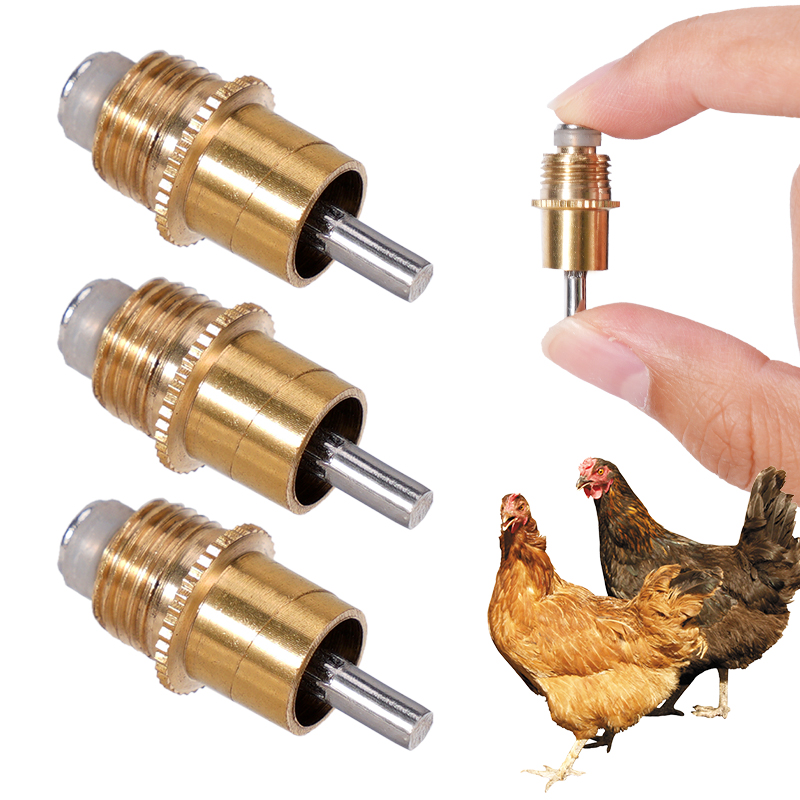 20pcs Brass Poultry Nipple Dri - огляд і ціна Chicken Nipple Drinker