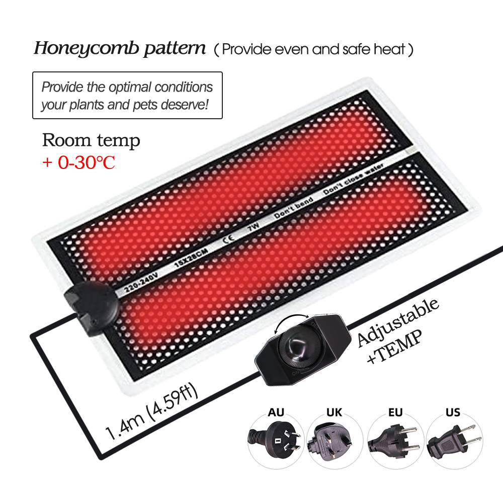 5-20W Garden Seedlings Heating - огляд і ціна Seedling Heat Mat